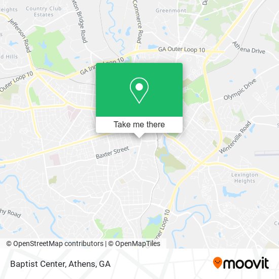 Baptist Center map