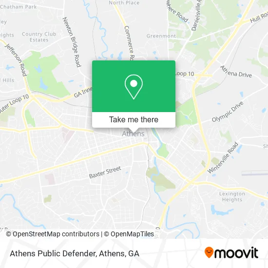 Athens Public Defender map