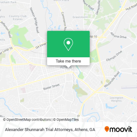 Mapa de Alexander Shunnarah Trial Attorneys