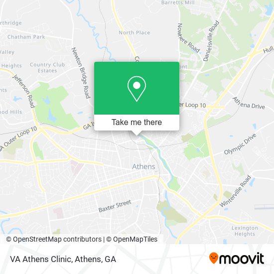 VA Athens Clinic map