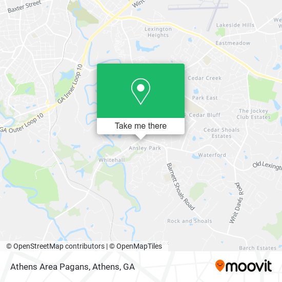 Mapa de Athens Area Pagans