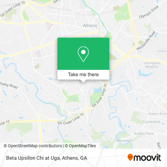 Beta Upsilon Chi at Uga map