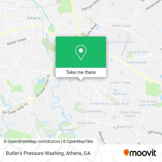 Butler's Pressure Washing map