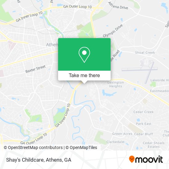 Shay's Childcare map