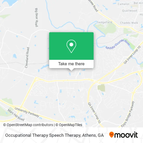 Occupational Therapy Speech Therapy map