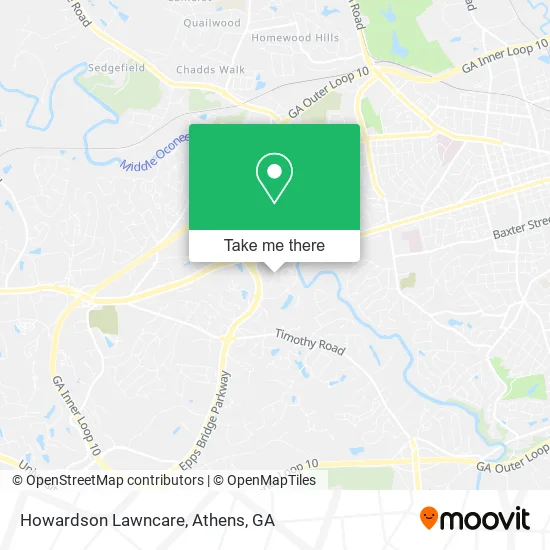Howardson Lawncare map