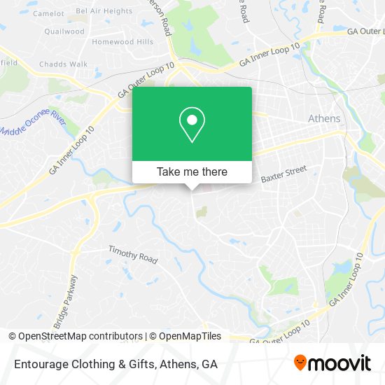 Entourage Clothing & Gifts map