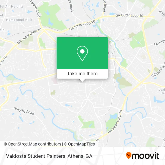 Valdosta Student Painters map