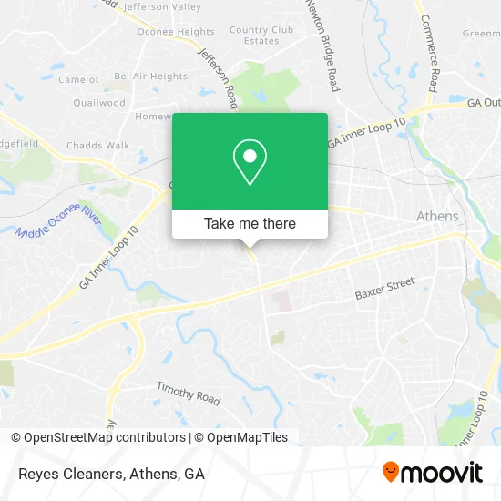 Reyes Cleaners map