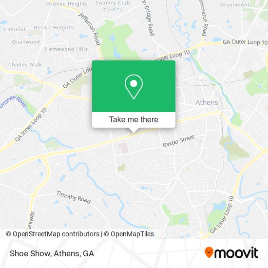 Mapa de Shoe Show