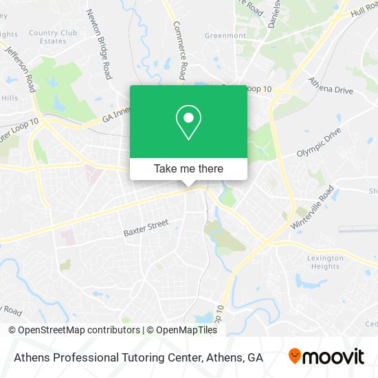 Mapa de Athens Professional Tutoring Center