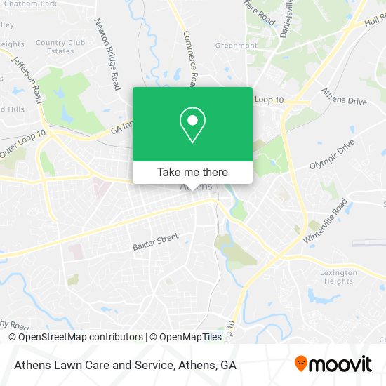 Athens Lawn Care and Service map