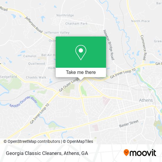 Georgia Classic Cleaners map