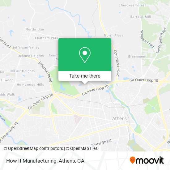 How II Manufacturing map