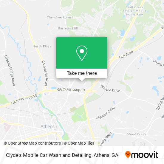 Mapa de Clyde's Mobile Car Wash and Detailing