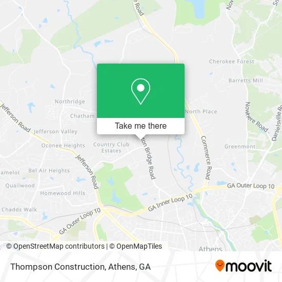 Thompson Construction map