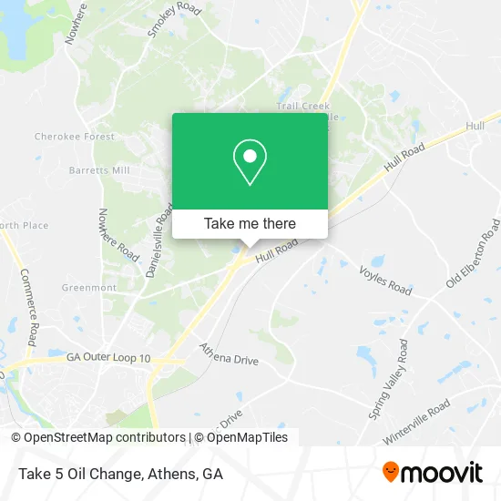 Take 5 Oil Change map