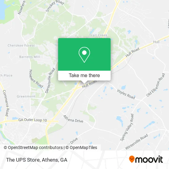 The UPS Store map