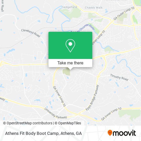 Mapa de Athens Fit Body Boot Camp