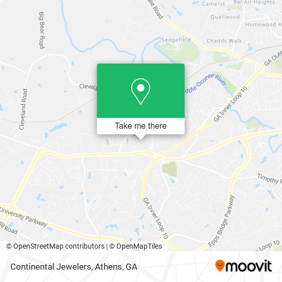 Continental Jewelers map