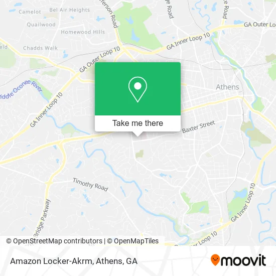 Amazon Locker-Akrm map