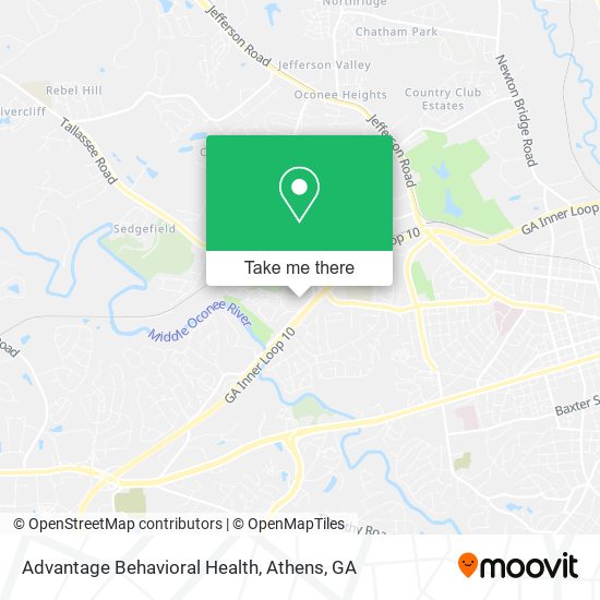 Mapa de Advantage Behavioral Health