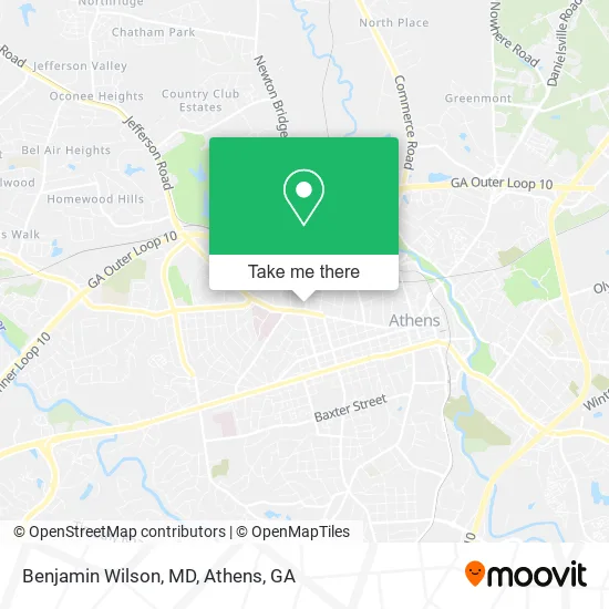 Benjamin Wilson, MD map