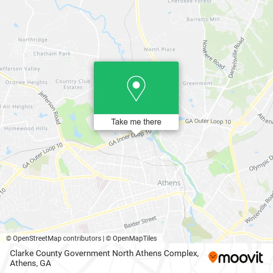Clarke County Government North Athens Complex map