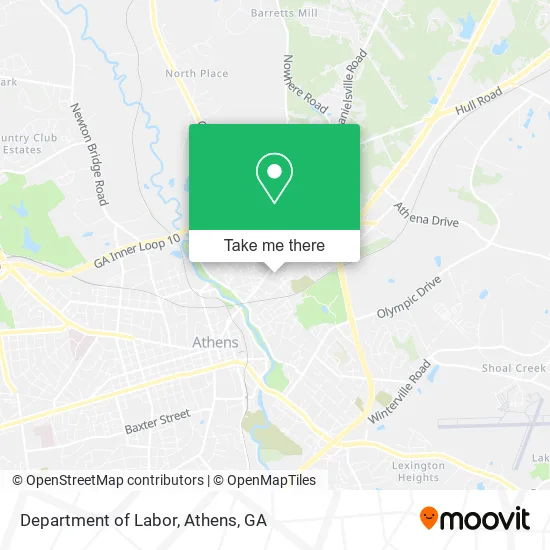 Department of Labor map