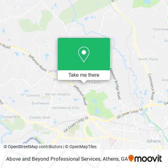 Above and Beyond Professional Services map