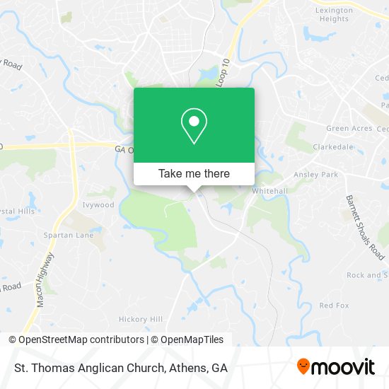 Mapa de St. Thomas Anglican Church