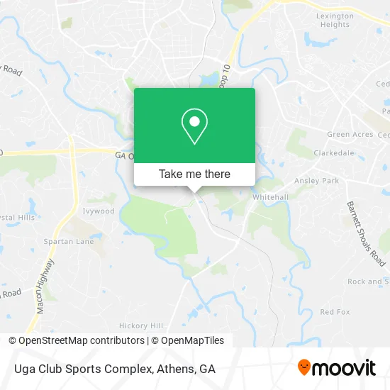 Uga Club Sports Complex map