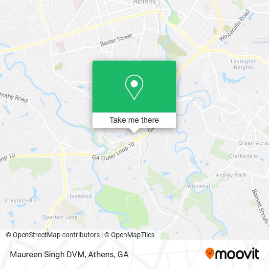 Maureen Singh DVM map