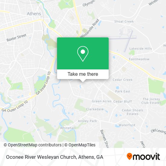 Oconee River Wesleyan Church map