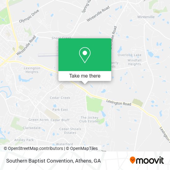 Southern Baptist Convention map