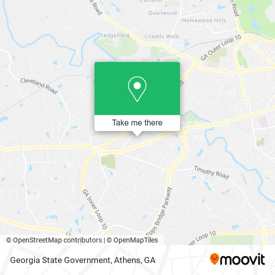 Georgia State Government map