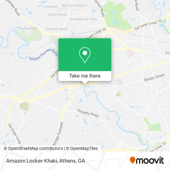Amazon Locker-Khaki map