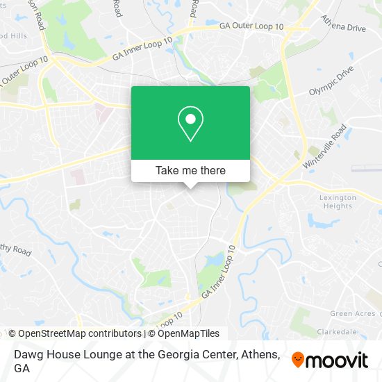 Dawg House Lounge at the Georgia Center map