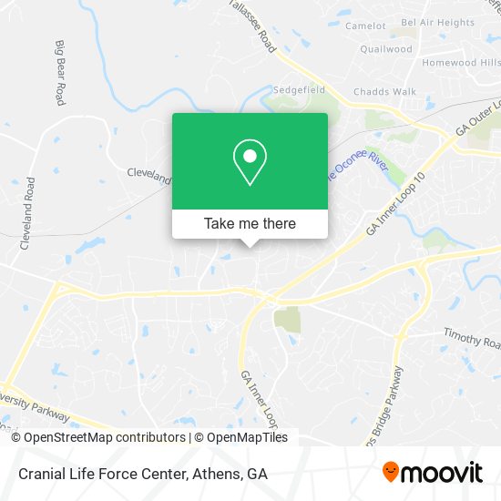 Cranial Life Force Center map