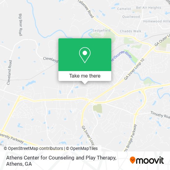 Mapa de Athens Center for Counseling and Play Therapy