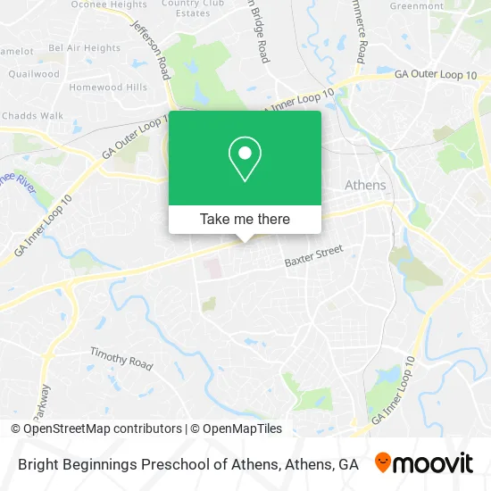 Bright Beginnings Preschool of Athens map
