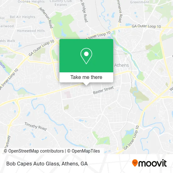 Bob Capes Auto Glass map