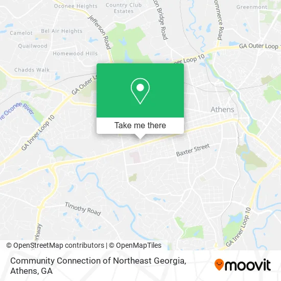 Community Connection of Northeast Georgia map