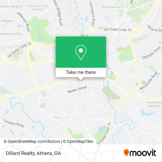 Dillard Realty map