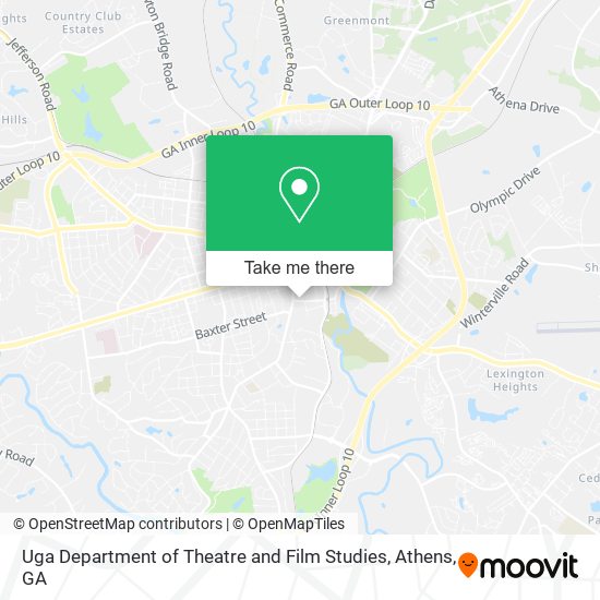 Mapa de Uga Department of Theatre and Film Studies