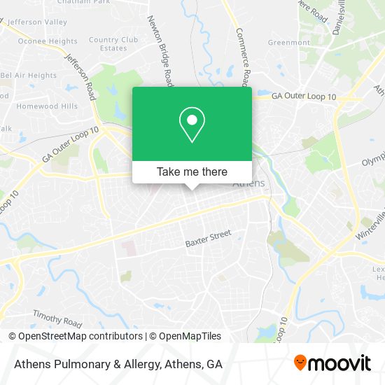 Athens Pulmonary & Allergy map