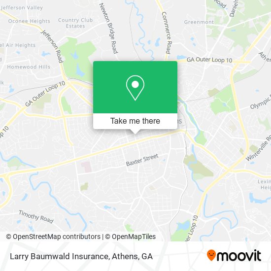 Mapa de Larry Baumwald Insurance