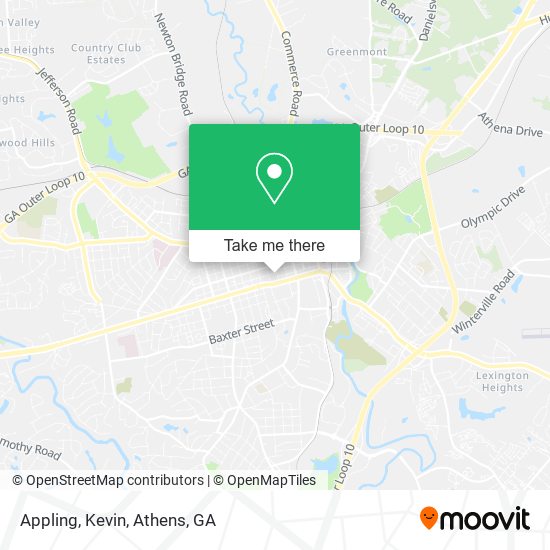 Appling, Kevin map