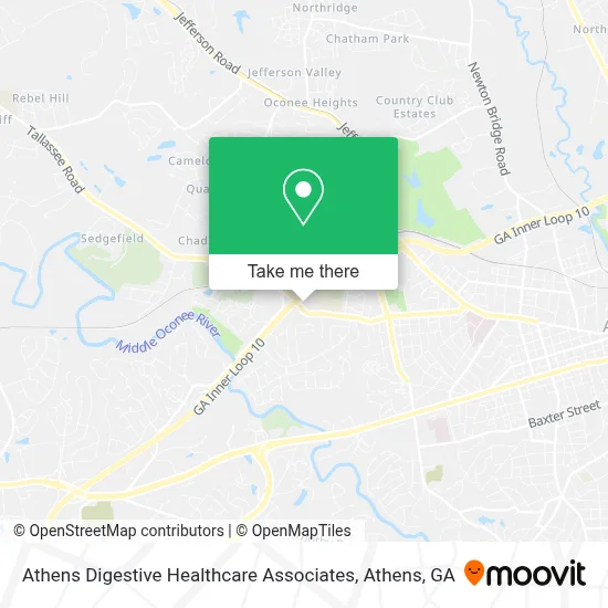 Athens Digestive Healthcare Associates map