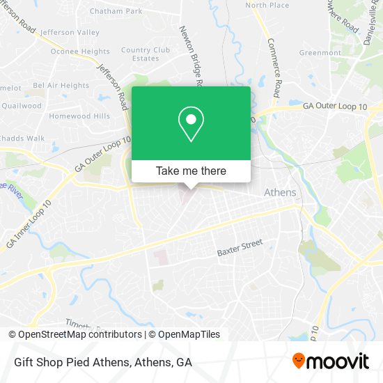 Gift Shop Pied Athens map